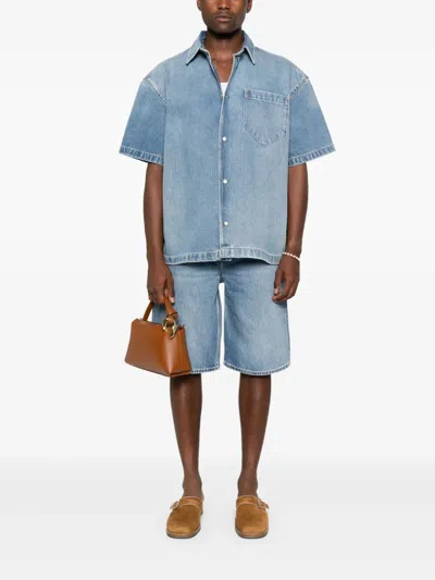 Seven For All Mankind Over Camp Mason Short Sleeves Shirt In Blue