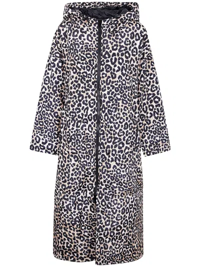 Sitting Suits "snow Leopard" Sittingsuit Original Print Raincoat In Multi