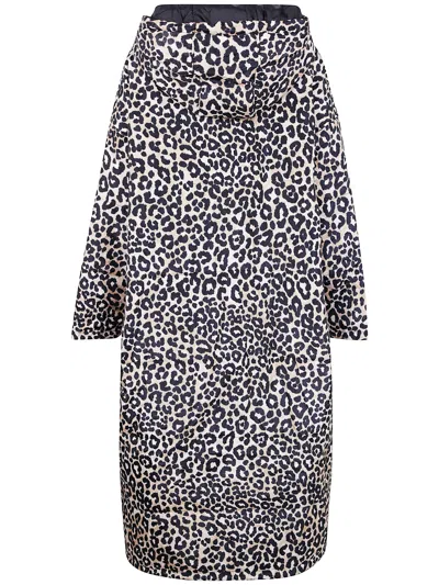 Sitting Suits "snow Leopard" Sittingsuit Original Print Raincoat In Multi