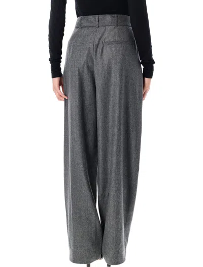 Soeur Womens Gris Cole Wide-leg High-rise Wool-blend Trousers In Gray