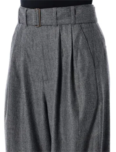 Soeur Womens Gris Cole Wide-leg High-rise Wool-blend Trousers In Gray