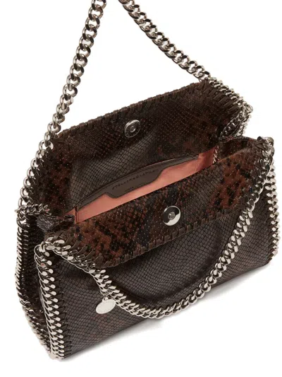 Stella Mccartney Falabella Fold-over Snakeskin-effect Tote Bag