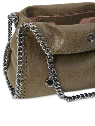 Stella Mccartney Army Green Shaggy Deer Mini Falabella Handbag
