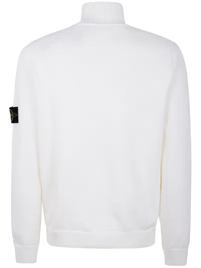 Stone Island Compass-motif Roll-neck Jumper In Neutral