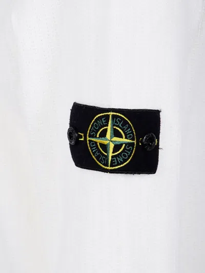 Stone Island Compass-motif Roll-neck Jumper In Neutral