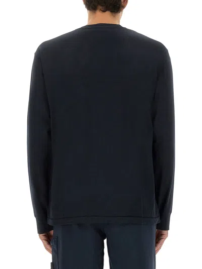 Stone Island Long-sleeved Cotton Jersey T-shirt In Multi