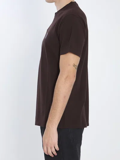 Stone Island Ghost Piece Cotton T-shirt In Brown