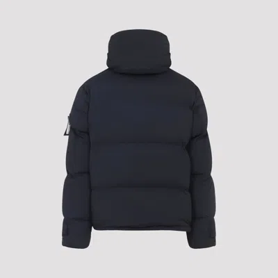Stone Island Down Parka In Cordura Ripstop Matt Nylon In Blue