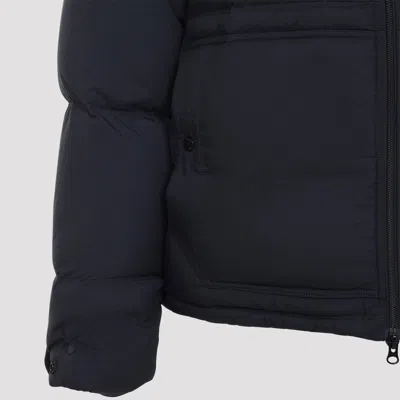 Stone Island Down Parka In Cordura Ripstop Matt Nylon In Blue