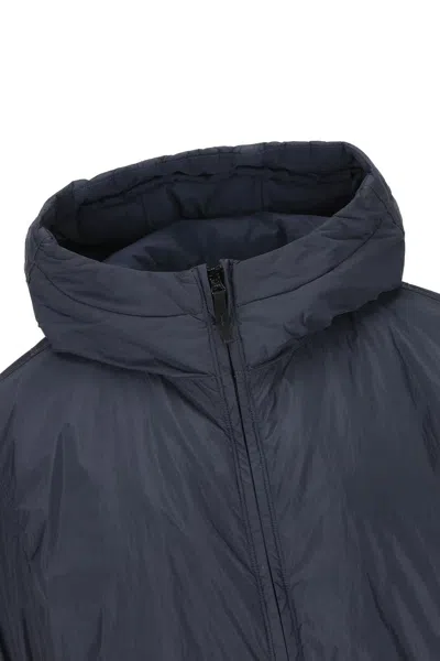 Stone Island Padded Jacket With Drip-proof And Wind-resistant In Blue