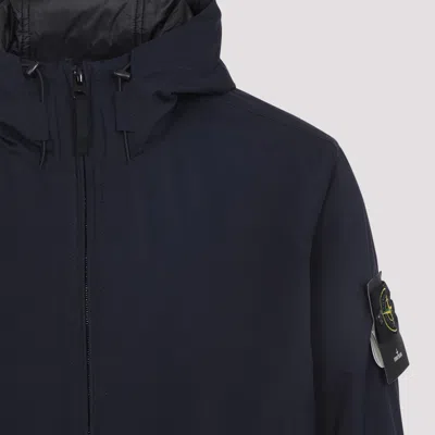 Stone Island Padded Jacket With Waterproof And Windproof Membrane In Blue