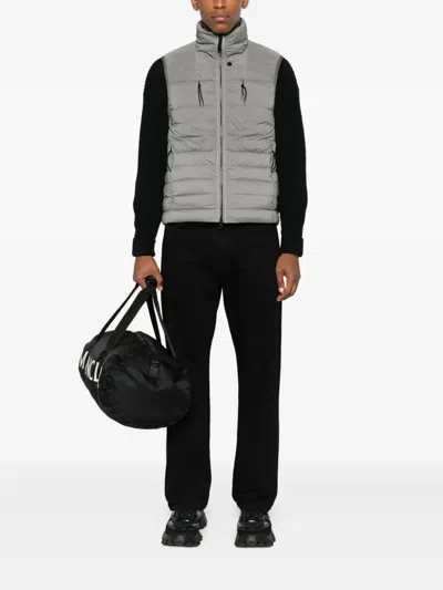 Stone Island Grey Quilted Zip-up Vest