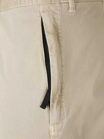 Stone Island Twill Tapered Trousers In Neutral