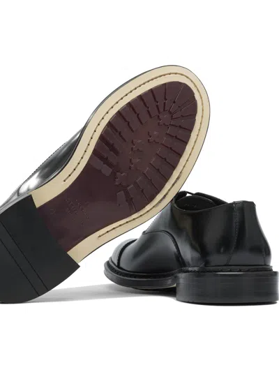 Sturlini Black Rubber Lace-up Shoes In Black