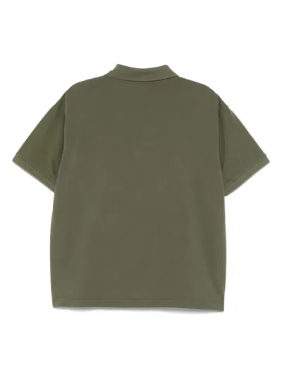 Stussy Classic Pique Polo Shirt In Green
