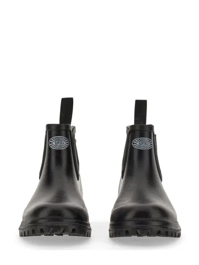 Superga 798 Rubber Ankle Boots In Black