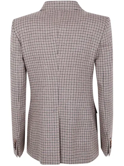 Tagliatore Wool Double-breasted Jacket In Pink