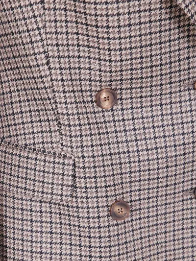 Tagliatore Wool Double-breasted Jacket In Pink