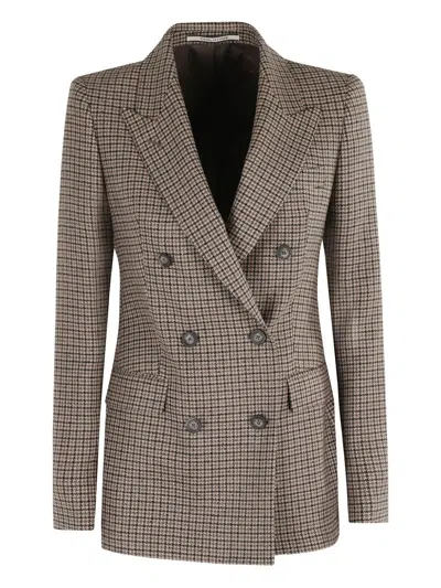 Tagliatore Wool Double-breasted Jacket In Pink