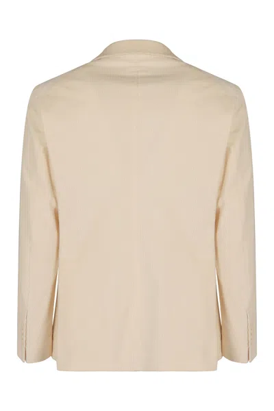 Tagliatore Two-button Textured-effect Suit In Neutral