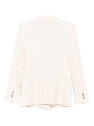 Tagliatore Tailored Wool Blend Jacket Featuring Pockets In Pink