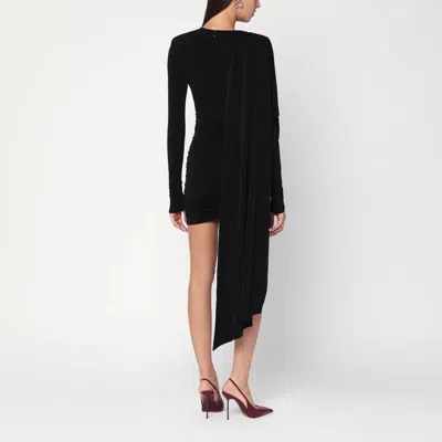 The Andamane Xenia Draped Detail Asymmetric Mini Dress