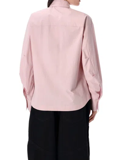 Attico Collared Neck Long Sleeves Shirt In Pink