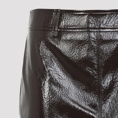 The Frankie Shop Crackled Pencil Skirt Textured Surface In Black