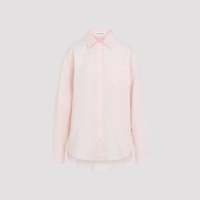 The Frankie Shop Button-down Shirt With Classic Details In Pink