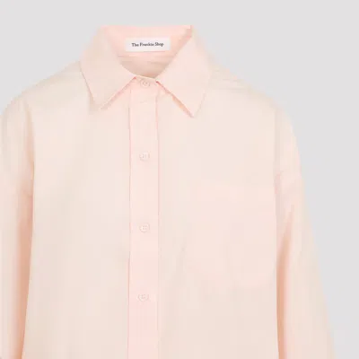 The Frankie Shop Button-down Shirt With Classic Details In Pink