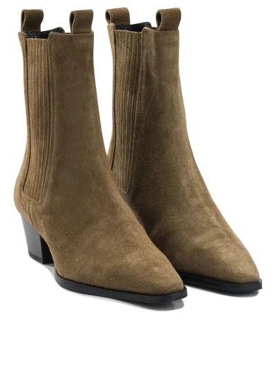 Aeyde Agate Ankle Boots Brown In Brown