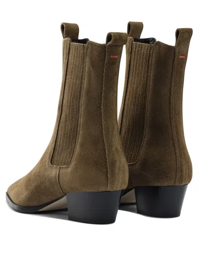 Aeyde Agate Ankle Boots Brown In Brown