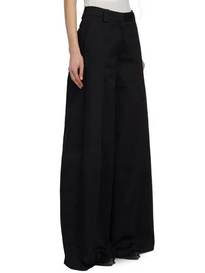 The Latest Woman Pants Black Size 8 Cotton In Black