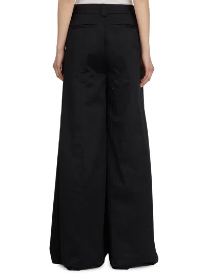 The Latest Woman Pants Black Size 8 Cotton In Black