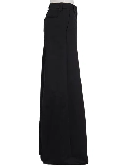 The Latest Woman Pants Black Size 8 Cotton In Black