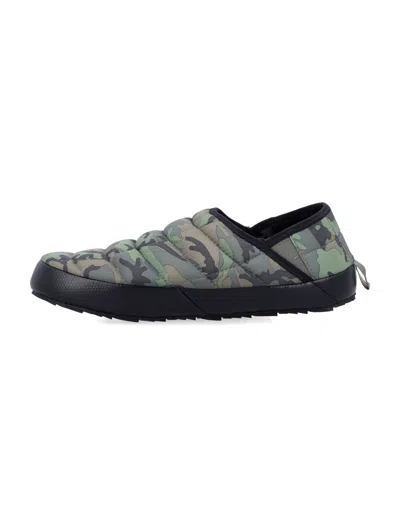 The North Face Green Thermoball Traction V Slippers In Multi