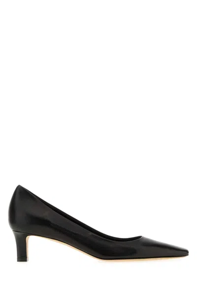 The Row Pointed Toe Leather Carla 45 Pumps In Black