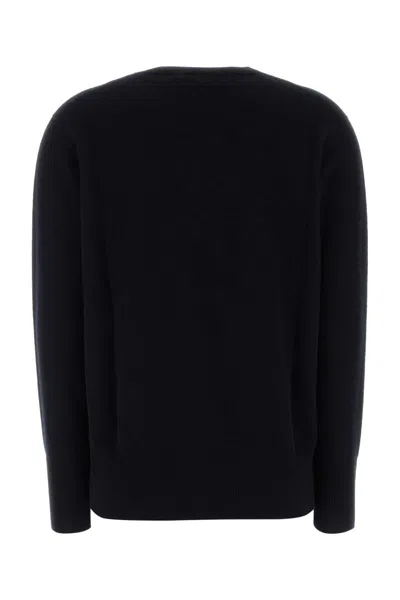 The Row Midnight Blue Cashmere Oversize Leilani Sweater In Black