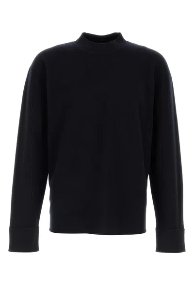 The Row Midnight Blue Stretch Cashmere Blend Hermann Sweater In Blue