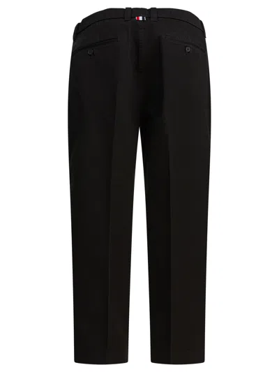 Thom Browne Utility Trousers Black In Black