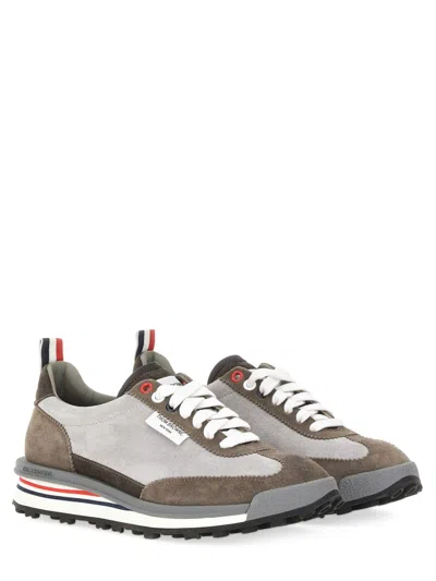 Thom Browne Woman Sneakers Light Grey Size 8 Leather In Multi