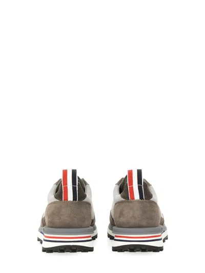 Thom Browne Woman Sneakers Light Grey Size 8 Leather In Multi