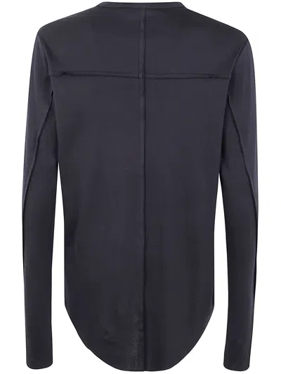 Thom Krom Long Sleeves Men T-shirt Worked Clothing In Blue