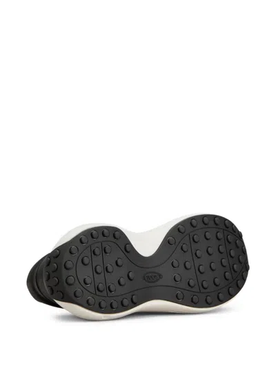 Tod's Leather And Technical Fabric Sneakers In Black
