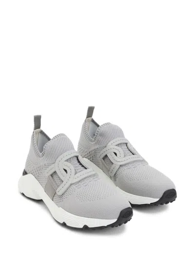 Tod's Breathable Grey Sneakers With Supportive Rubber Sole In Multi
