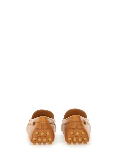 Tod's Gommino Leather Penny Driving Shoes In Brown