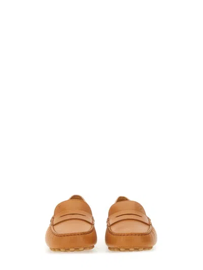 Tod's Gommino Leather Penny Driving Shoes In Brown