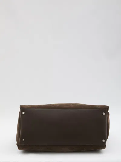 Tod's T Pendant Logo Medium 2 Handles Bags In Brown