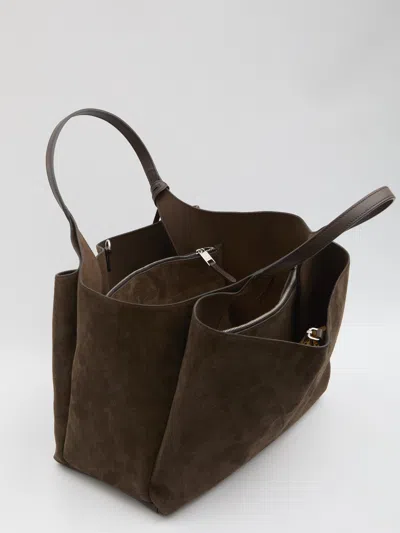 Tod's T Pendant Logo Medium 2 Handles Bags In Brown