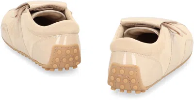 Tod's T-marathon Suede Sneakers In Gold